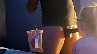 Gracie Deepthroats Gamer Boyfriend's Monster Cock Slutty Interracial Suck Fest