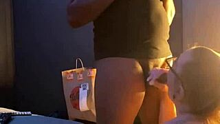 Gracie Deepthroats Gamer Boyfriend's Monster Cock Slutty Interracial Suck Fest