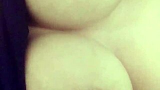 Emo Goth's Big Natural Tits Nipples Get Intense Play