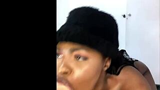 Skinny Ebony Spits Squirts Nasty Pussy Pounding Frenzy