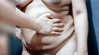 Desi boudi bangs servant hard in bathroom steamy action