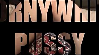 technician bends ebony housewife over for pussy pounding creampie missionary