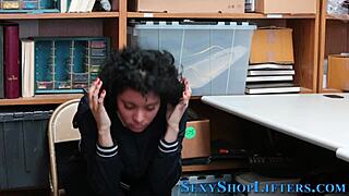 whoa, caught this jizzy 18+ latina teen shoplifter 😈 now what??