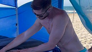 wanna watch this sexy tattooed teen get fucked hard in public beach sex?