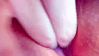 fingers deep in my wet latina pussy closeup with big clit moan