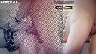 horny slut jackie ohh skirt up hardcore fucked doggystyle