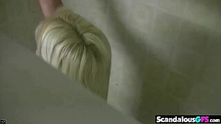 jewel shaves pussy in shower then gets hardcore fucked closeup licking tits orgasm