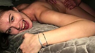 crazy sex with princess alice girlfriend makes him cum twice