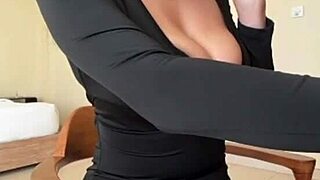 big milky natural tits slut milf in black dress 😍🔥