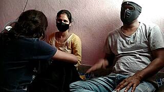 i'm so horny riding my step sister's tight pussy with best friend's huge cock