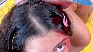 BIG NATURAL TITS BRAZILIAN SLUT SITS FACE RIDES COCK BDSM FEET DOMINATION PUSSY WET ORGASM POUNDING!