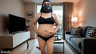 HIJAB PRETTY PREGNANT DOCTOR BORED IN SEXY ROOM!