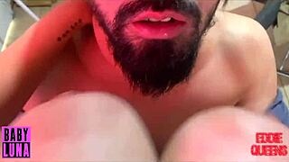 Stepsis gives me epic titjob then gulps all my cum ft babyluna939