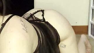 petite goth teen shakes her fat juicy ass just for you