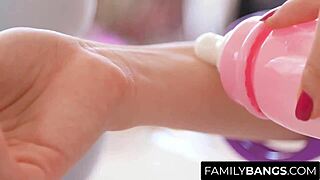 Young Babysitter Banged Hard By Boss Daddy In Kitchen While Mommy's Gone!