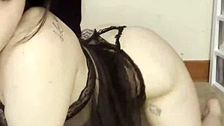 petite goth teen shakes her fat juicy ass just for you