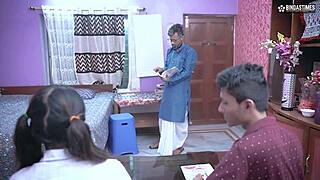 desi teacher dominates schoolgirl in hardcore anal threesome—wanna watch?