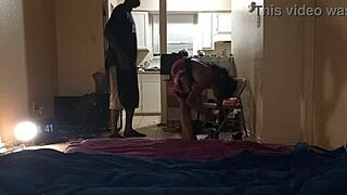 curvy caramel ebony milf spreads her ghetto pussy for thick street dick