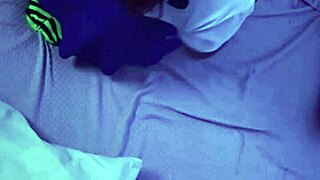 Roommate catches her secretly rubbing to intense solo climax