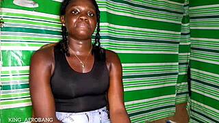 that chocolate skin girl masturbates in casting