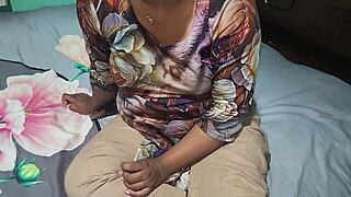 i spot neighbors fat aunt alone in skirt and pound her big tits hard