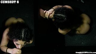 blonde teen robbins gulps nine massive cumshots at gloryhole pov