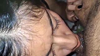 Stepbrother Drains Balls Dry After Steamy Oral Session