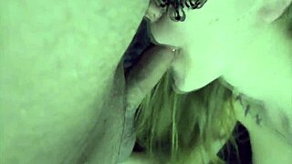 fucking my girlfriend ends with hottest cumshot flooding her pussy