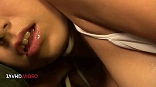 Oiled Sakura Kiryu cums hard on vibrator