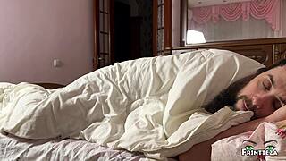 Stepmom Sneaks Into Stepson's Bed Post-Party for Creampie Ride