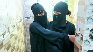 Hey check out these two desi bhabhis getting wild in the kitchen together
