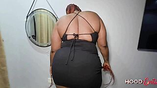 Giant African ass smashed hard by two long black cocks 🍑🍆🔥