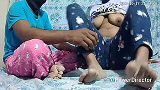 Indian bhabhi takes first big black cock anal in bathroom
