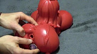 Juicy Latina Doll's Mouth Filled with Creampie After Bent Over Doggystyle