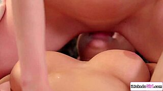 Big Tits Brunette Smothers Petite Redhead in Facesitting Frenzy!