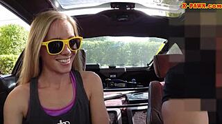 blonde bimbo's heart races wildly as nasty pawn dude pounds her relentlessly