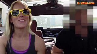 blonde bimbo's heart races wildly as nasty pawn dude pounds her relentlessly