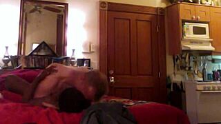 blue's ebony ass shakes hard cowgirl doggystyle on hidden cam interracial fuck