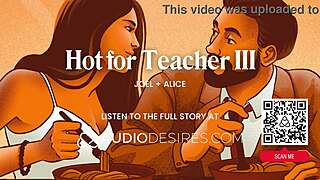 What if dominant teacher edges submissive student with dirty talk home fuck?