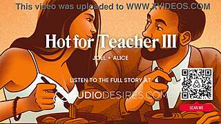 What if dominant teacher edges submissive student with dirty talk home fuck?