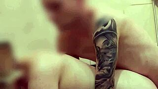 Quick bath turns into redhead milf tattooed tits bouncing doggystyle pounding