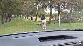 stranger spots curvy 18+ babe post-ass workout and pounds her silly