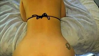 Thick Asian ass shakes wildly before massive cumshot blast