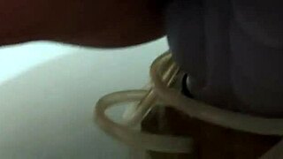 chubby babe stretches huge ass with monster apollo dildo