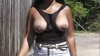 big booty ebony redbone flashing nice tits everywhere 🍑😍