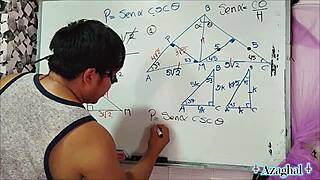 Student Nerd Learns Teacher's Bedroom Trigonometry Secrets
