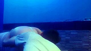 I Suck My Girl's Pussy Deep in Motel Room Stockings Ass Lick