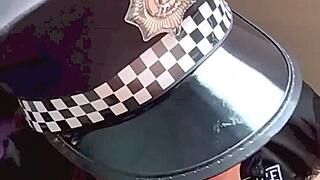 Tempting big ass latina cop teases bent over in uniform during cdmx photoshoot
