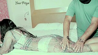 Desi malkin bends creampie after scolding doggystyle