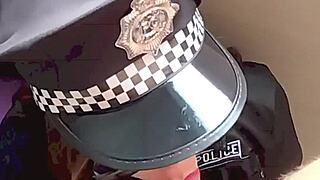 Tempting big ass latina cop teases bent over in uniform during cdmx photoshoot